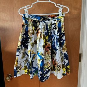 Floral A-line skirt size small